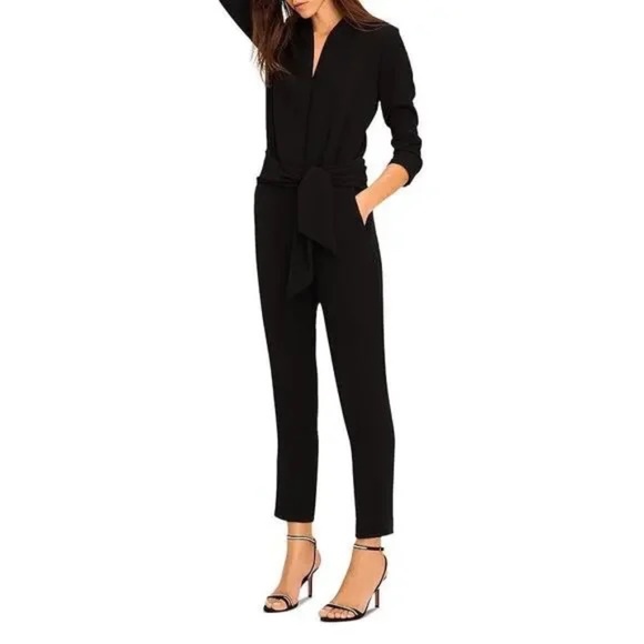 ba&sh CYCY Noir Lady Jumpsuit Sz 3 (10 US) - Picture 1 of 15
